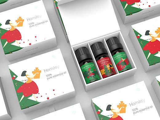 圣诞系列精油包装(已商用)
