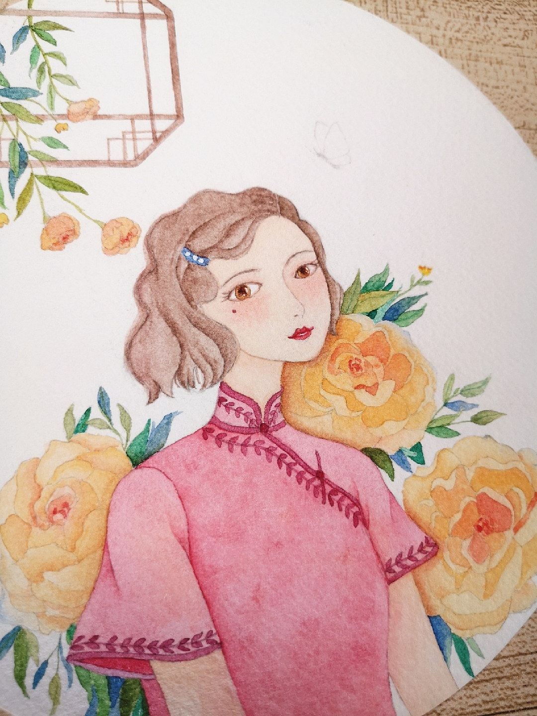 未加彩铅的画面