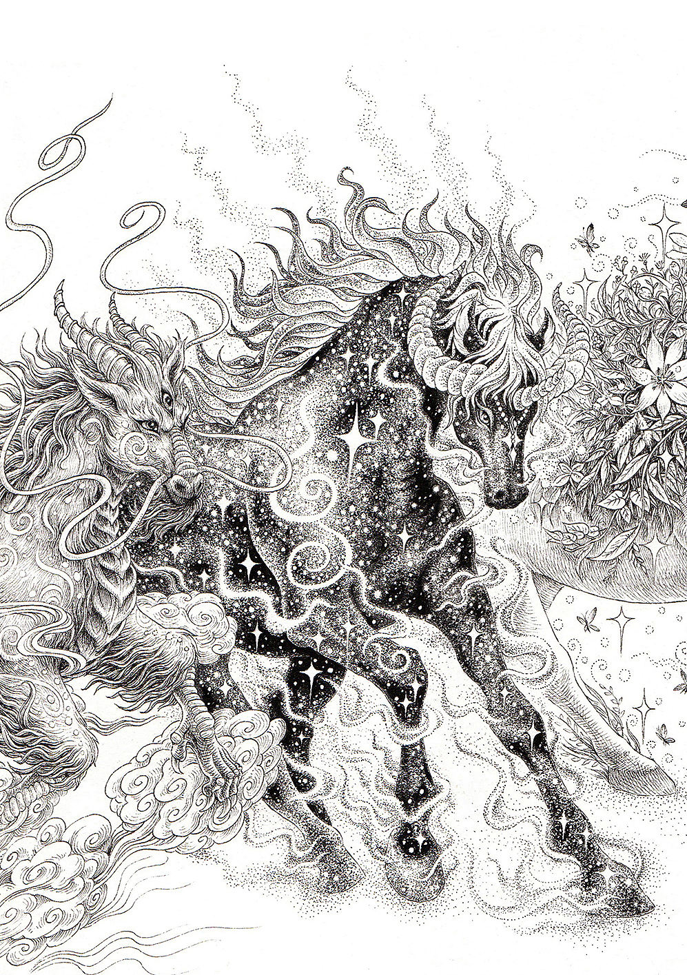《天马行空图》傅淳强手绘作品(图ZMTE5OTMzMzUy) - 绘画 - 站酷设计师傅淳强画者之旅原创素材 - 站酷ZCOOL