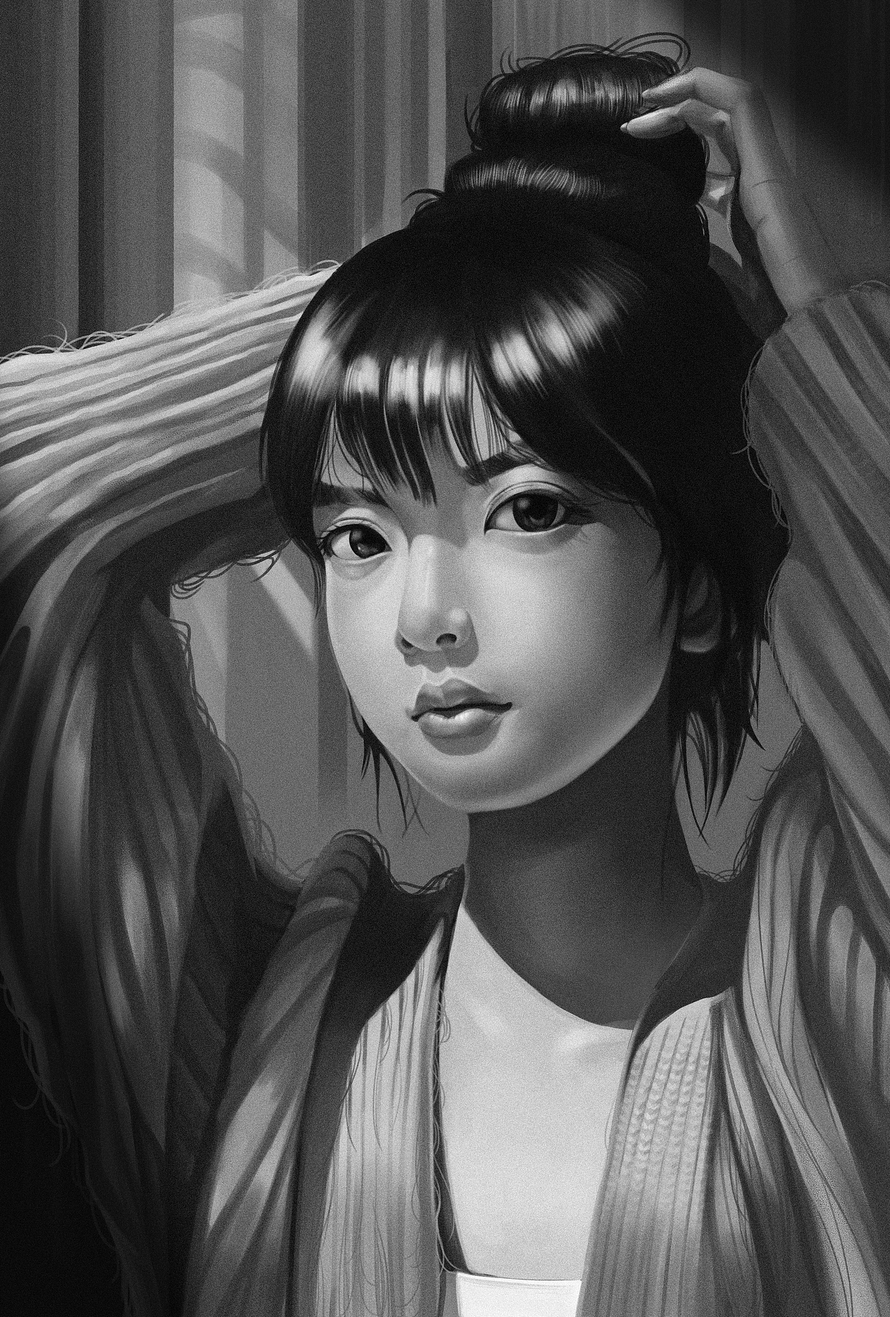 《清晨苏醒の少女》（图ZMjk5MTE1MDEy） - 创作习作 - 站酷设计师盧炘天羽原创素材 - 站酷ZCOOL