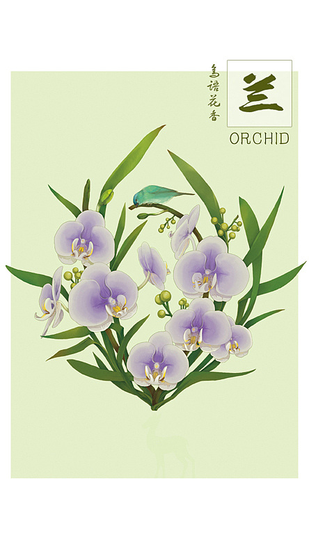 花鸟系列（图ZMjQ1NzQ4OTI=） - 商业插画 - 站酷设计师蔡一昕原创素材 - 站酷ZCOOL