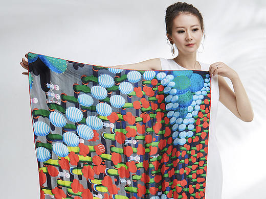 人间芳菲原创丝巾