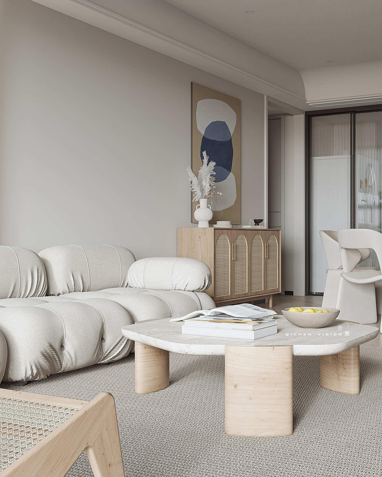 现代北欧-暖色治愈系小屋