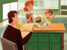 小場景插畫練習(xí)