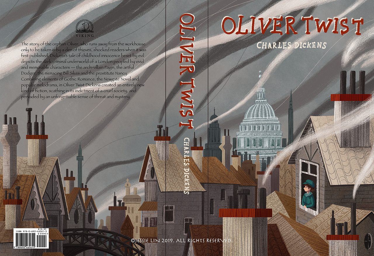 《雾都孤儿》封面插画