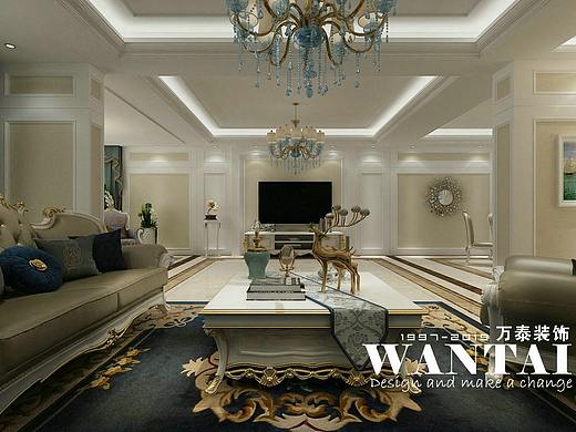 泰安别墅装修|开元盛世·和园280m²叠墅上叠装修效果图