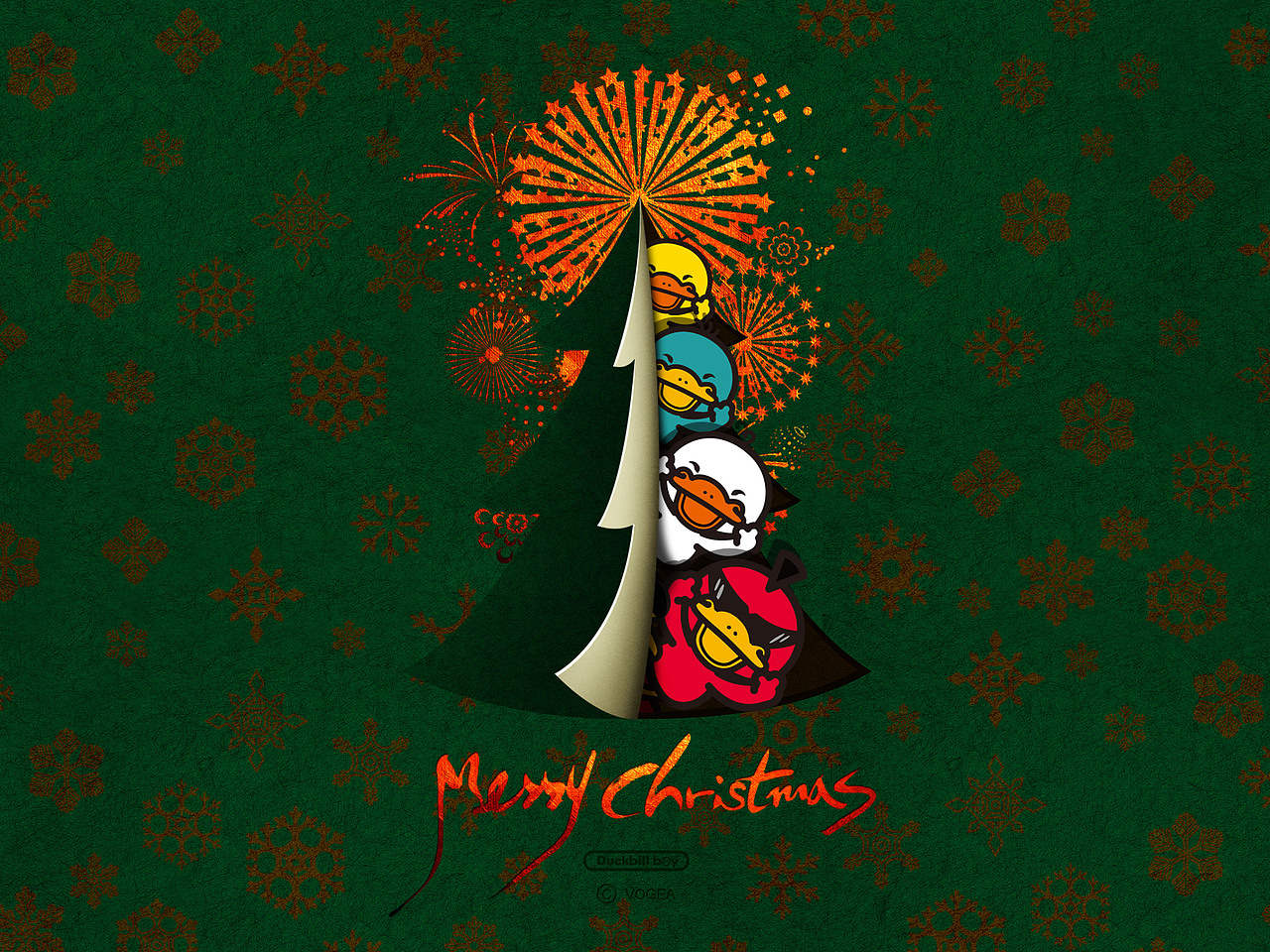 鸭嘴兽男孩 圣诞系列 高清手机壁纸(IPHONE6壁纸、安卓壁纸、iPad壁纸)