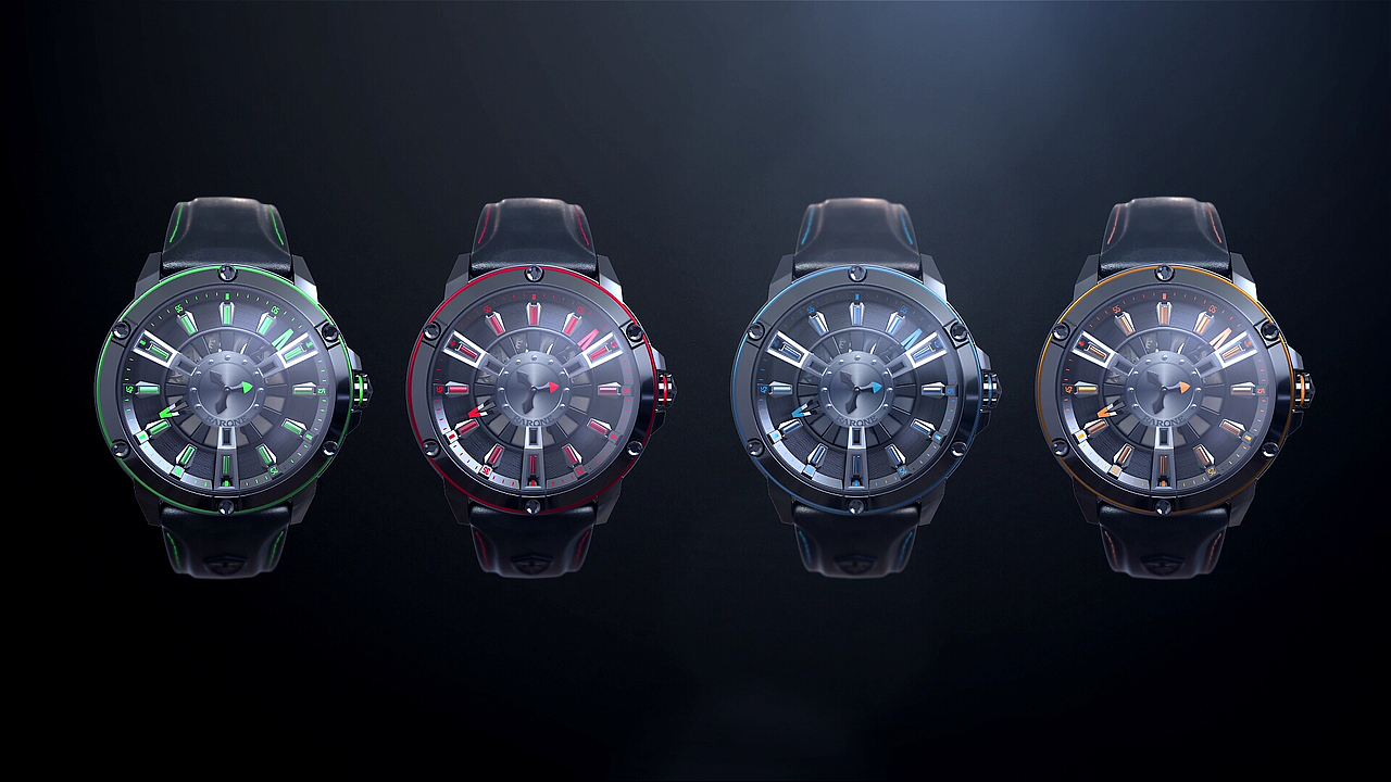 雷诺手表三维产品宣传片