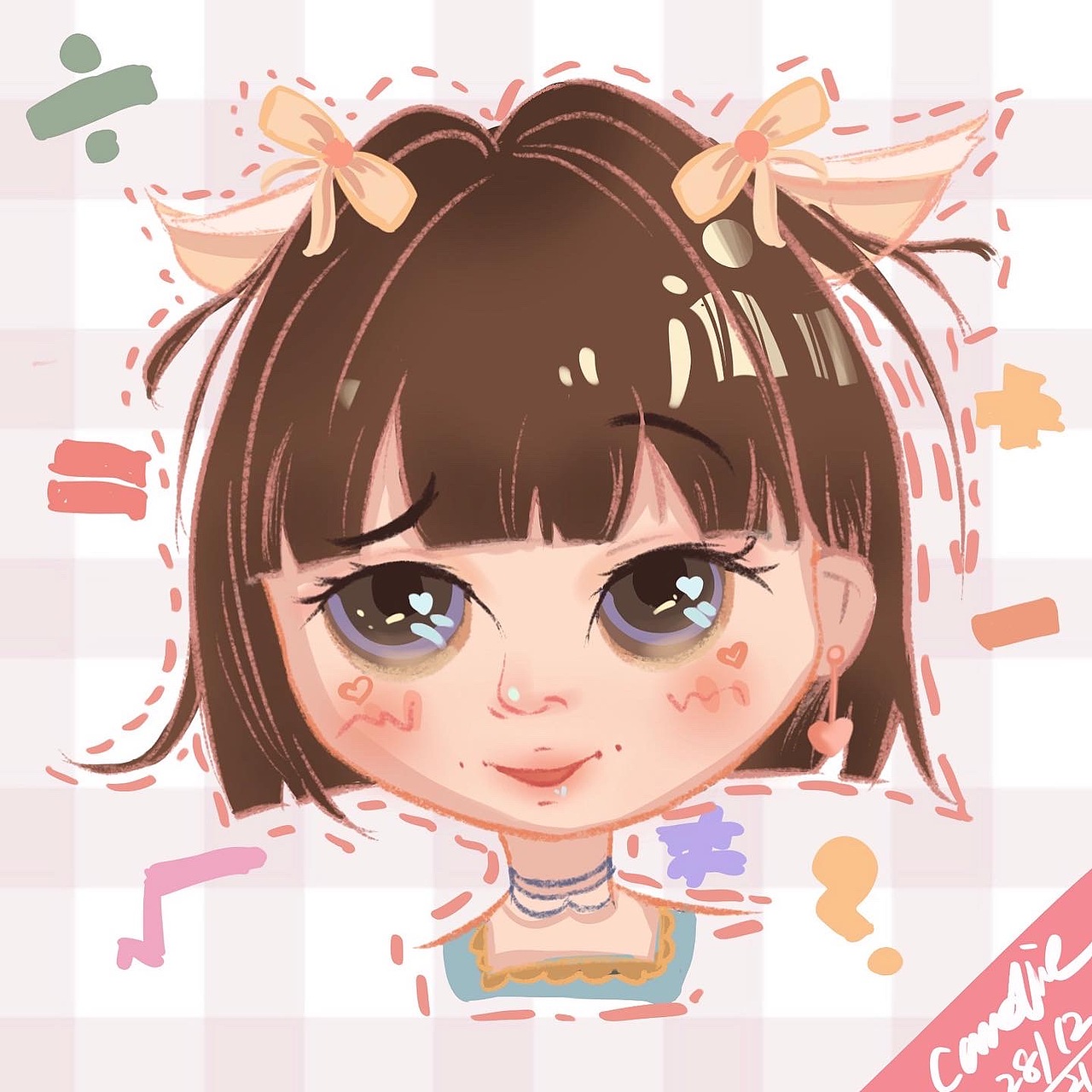 短发女孩系列（图ZMjgzMjkxNTU2） - 商业插画 - 站酷设计师是一颗栗子呀原创素材 - 站酷ZCOOL