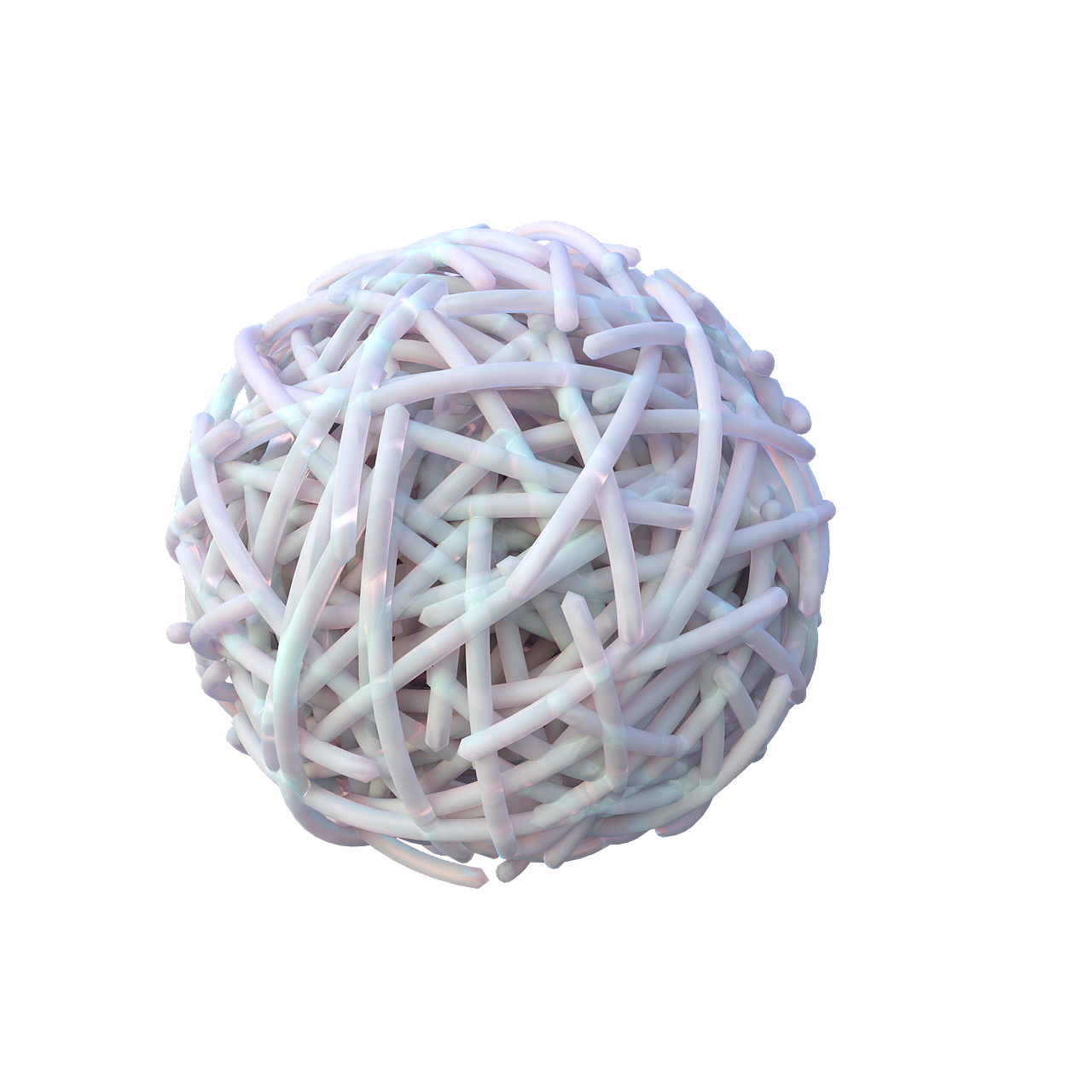 Sci科研绘图 | 高分子链段交联的实心笼状球（图ZMzU1MjAyMjg4） - 其他三维 - 站酷设计师科学颜习社原创素材 - 站酷ZCOOL