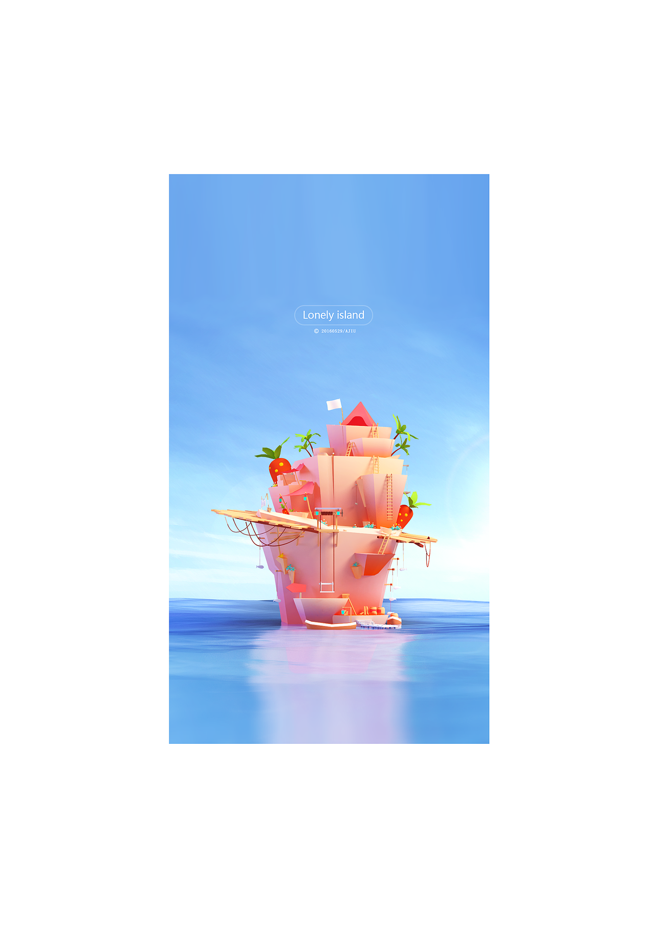 孤独梦幻小岛（图ZNTAxMzg2OTY=） - 场景 - 站酷设计师AJIU_原创素材 - 站酷ZCOOL