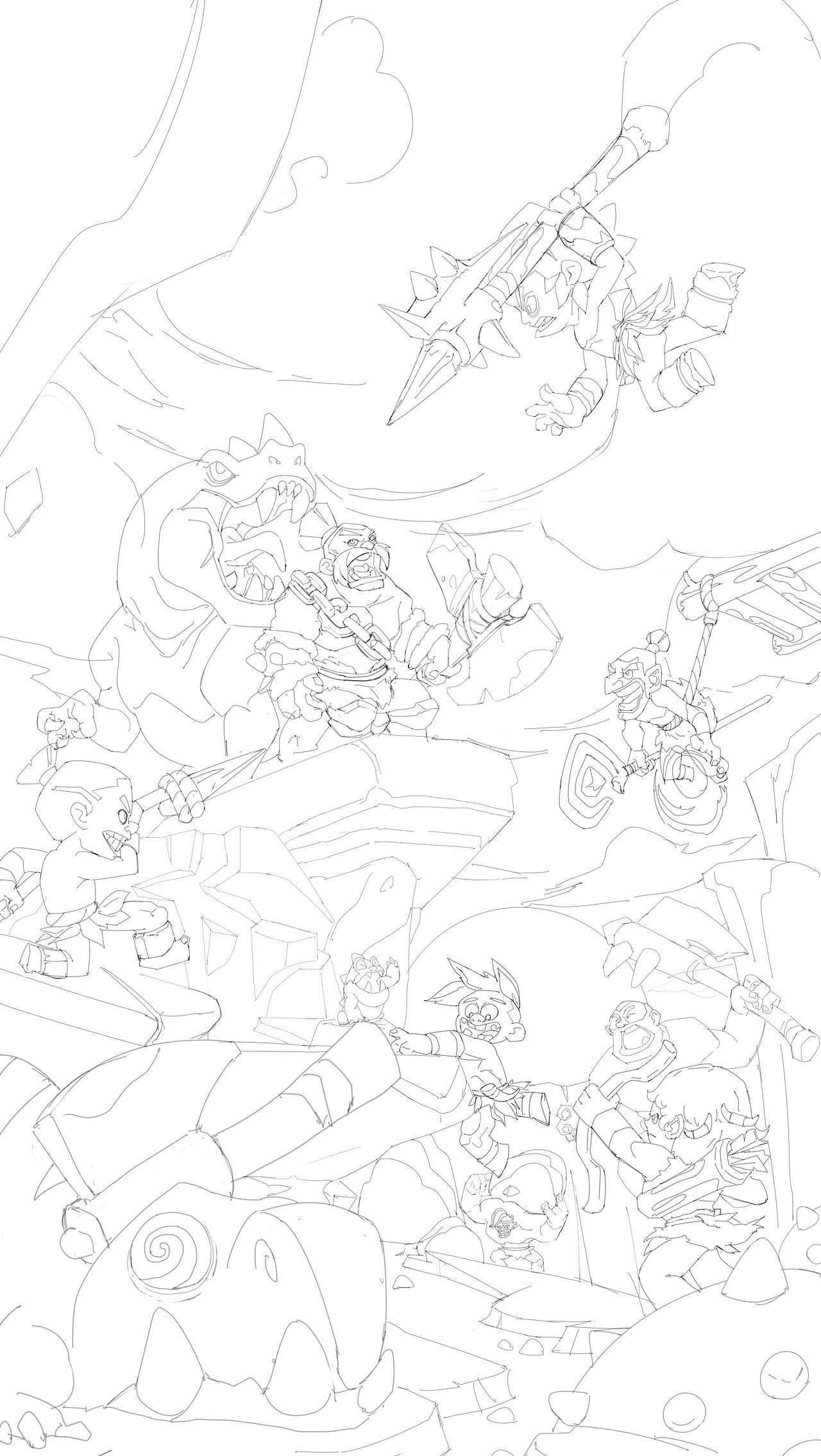 重新解禁一套给PW画的海报