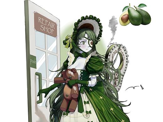 牛油果发条人偶