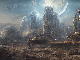 #AI創(chuàng)作實(shí)驗(yàn)室#科幻，未來，海邊