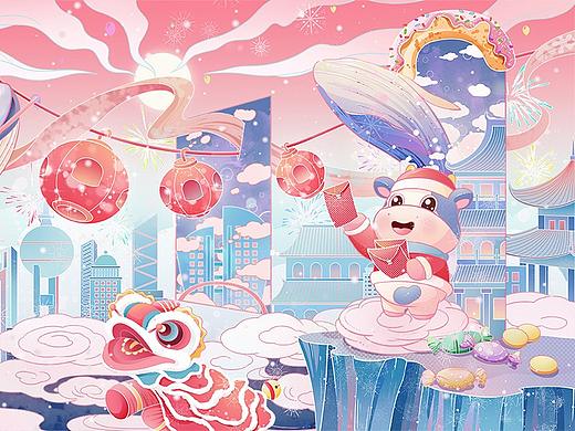 2021牛贺新春｜达瑞品尚牛年插画