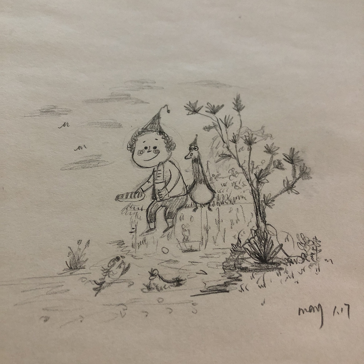 1月临摹小场景（图ZMjQxNzgwMjYw） - 儿童插画 - 站酷设计师李拜天气原创素材 - 站酷ZCOOL
