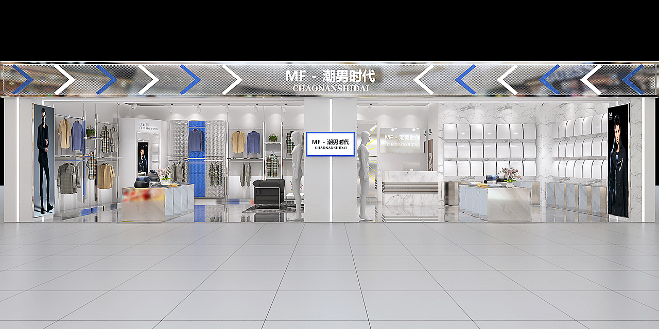 男装店（图ZMjg5MDYzMDA4） - 商业空间设计 - 站酷设计师新青年梵高原创素材 - 站酷ZCOOL
