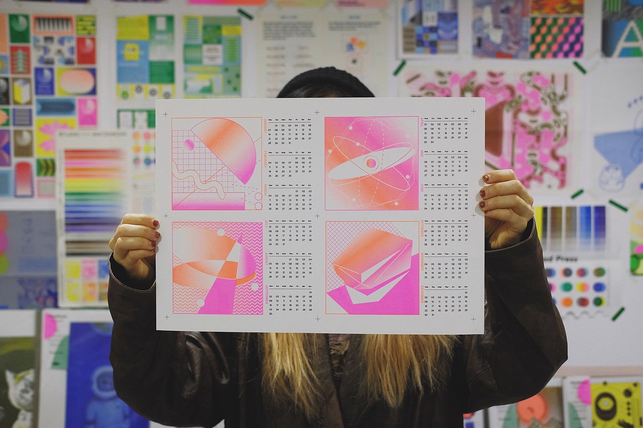 riso工作坊 2019新年日历（图ZMTQwNzE4NzEy） - 宣传物料 - 站酷设计师嘭嗝原创素材 - 站酷ZCOOL