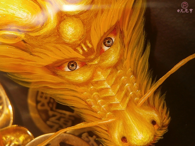 凡尼亨3d树脂画金龙聚宝盆