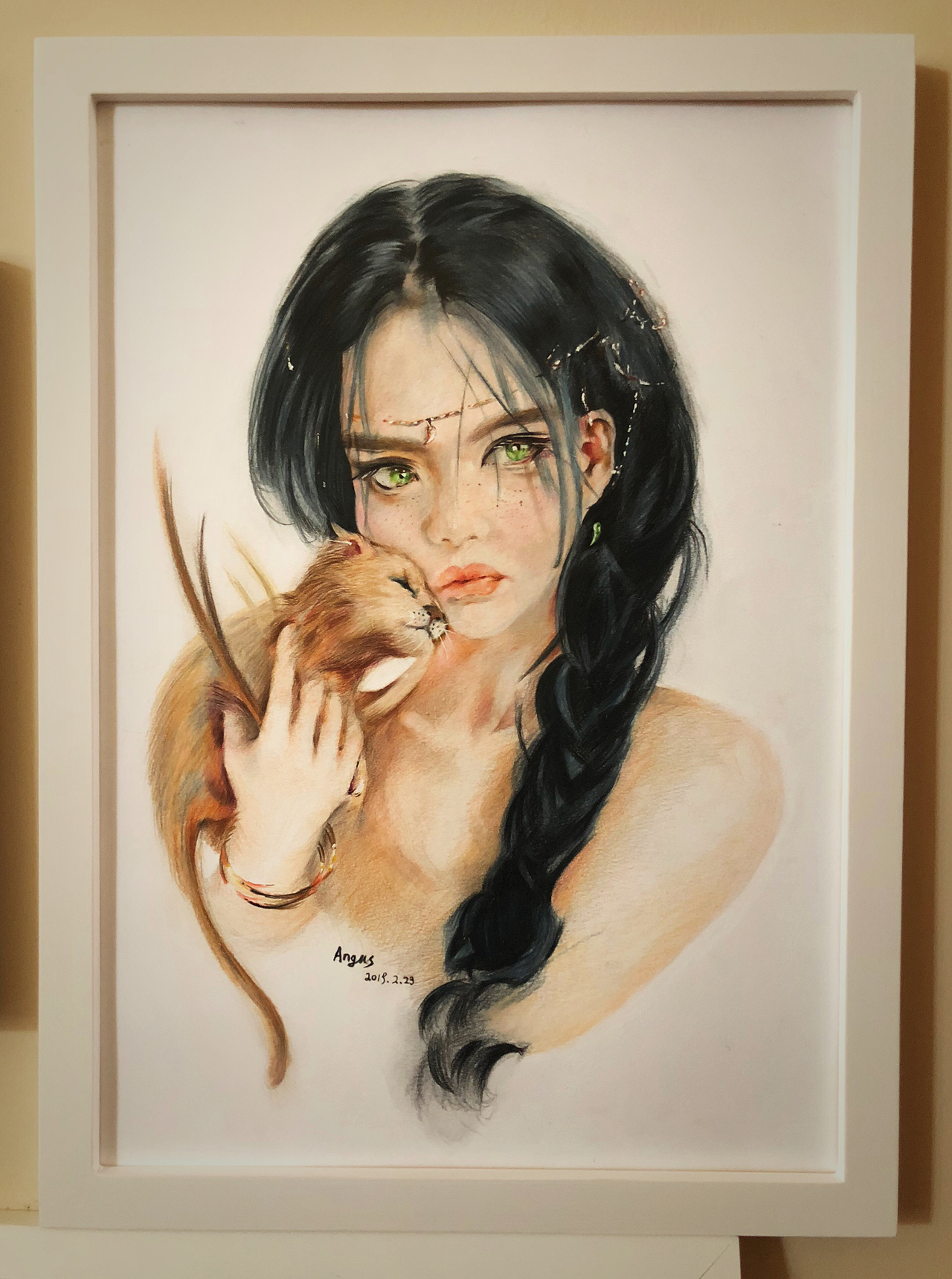 彩铅手绘鬼刀风铃