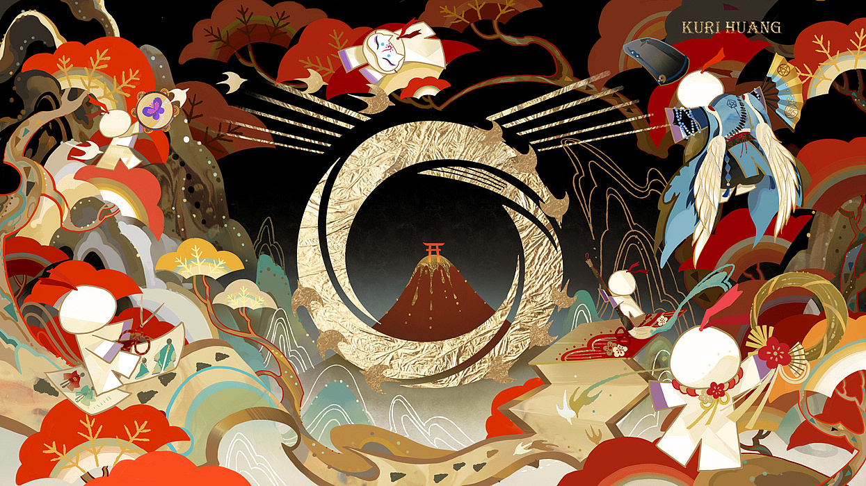 阴阳师合集II（图ZMTc4NjM3Mjg4） - 商业插画 - 站酷设计师Kuri久里原创素材 - 站酷ZCOOL