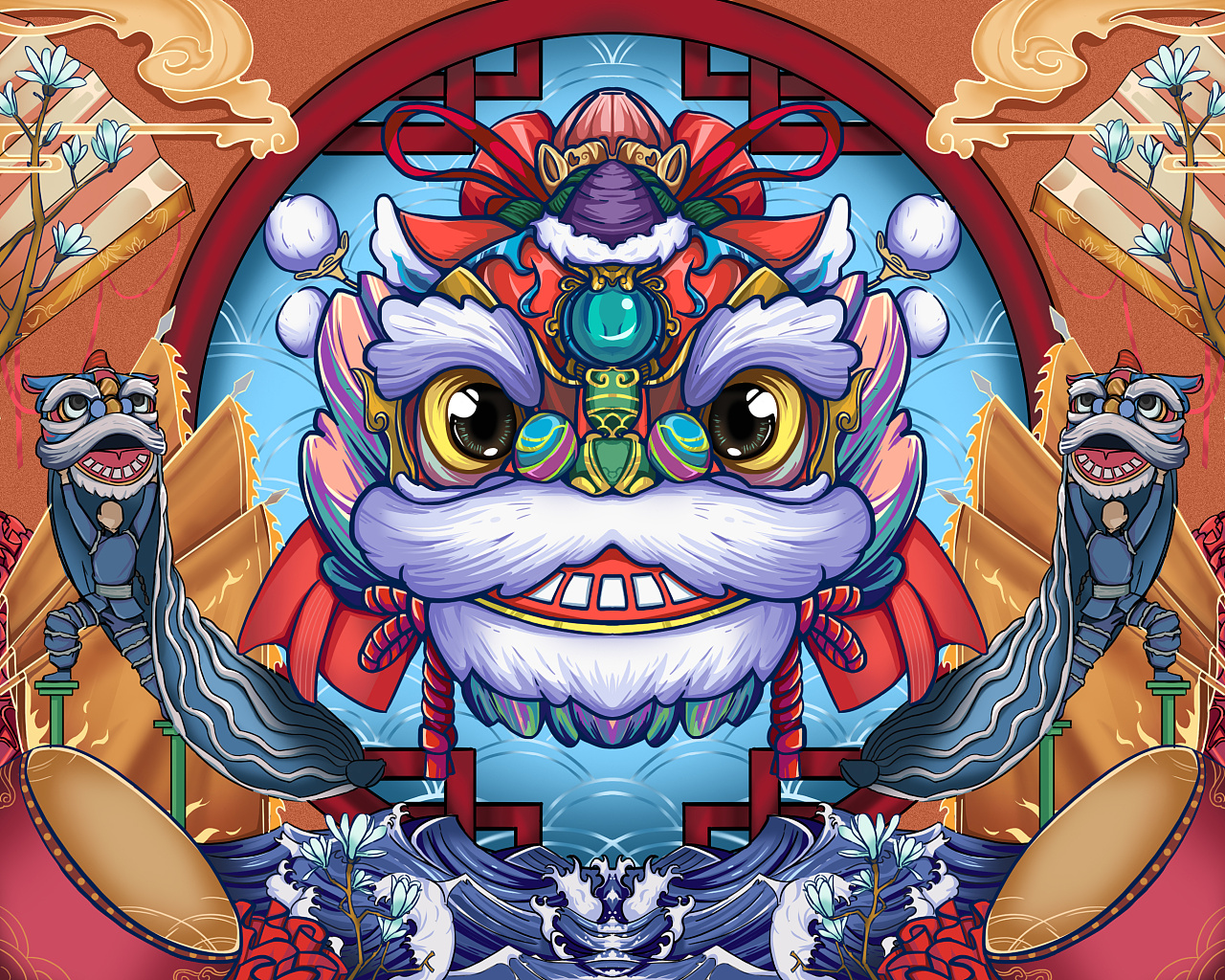 狮头|插画|商业插画|阿姨来份手抓饼 - 原创作品 - 站酷 (zcool)