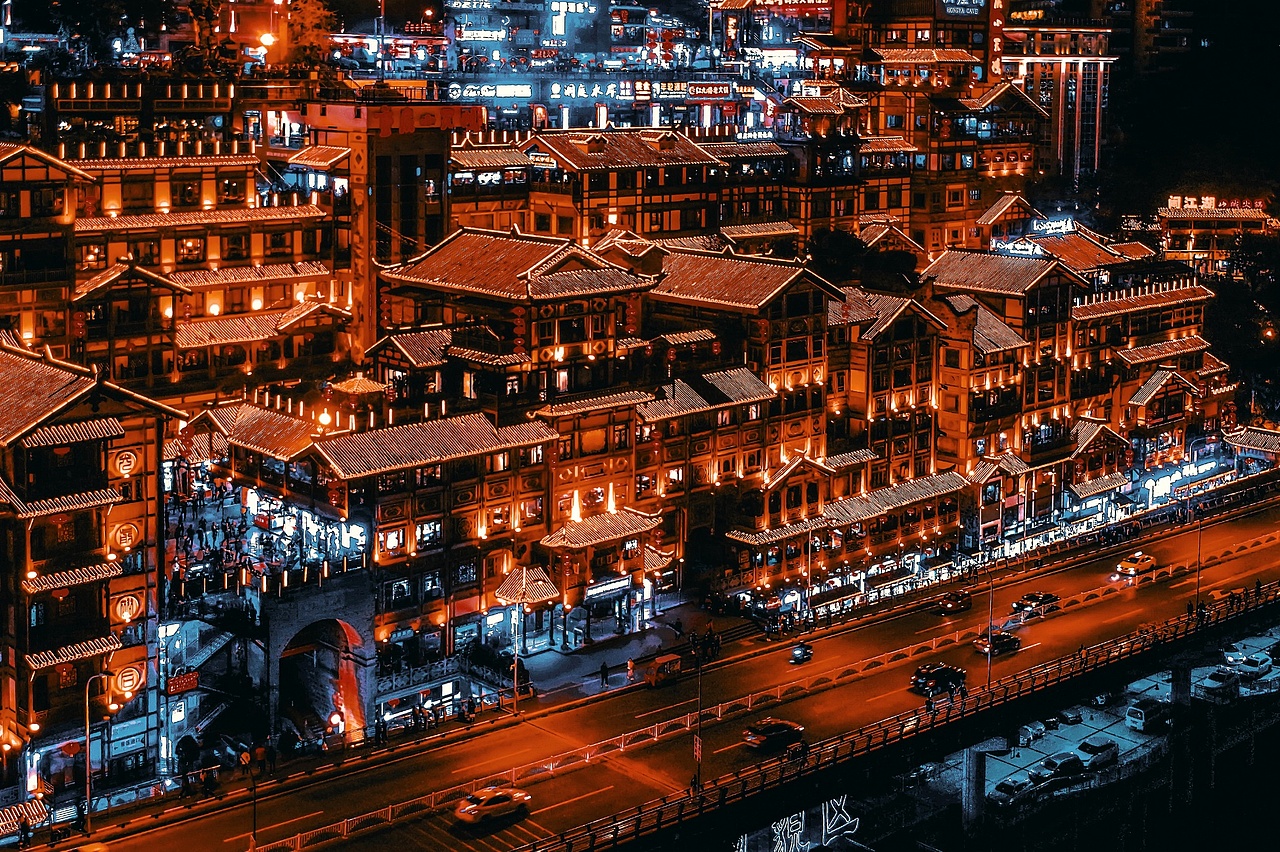 洪崖洞|摄影|环境/建筑摄影|z83829975_原创作品-站酷zcool