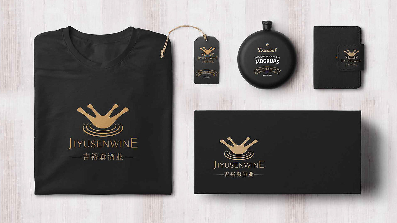 吉裕森酒业logo设计（图ZMjE2ODAxNTQ0） - 品牌 - 站酷设计师尹卓龙原创素材 - 站酷ZCOOL