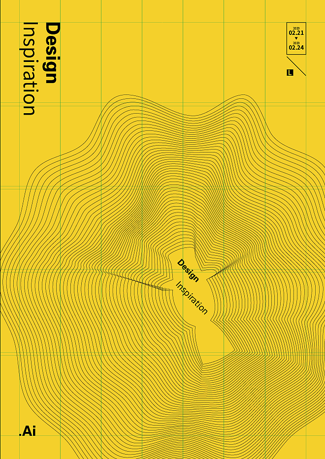 ai混合,排版练习,初涉网格