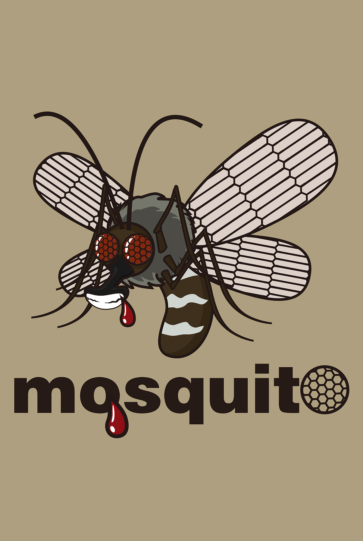 蚊子卡通插画图片素材_ID:105580898-Veer图库