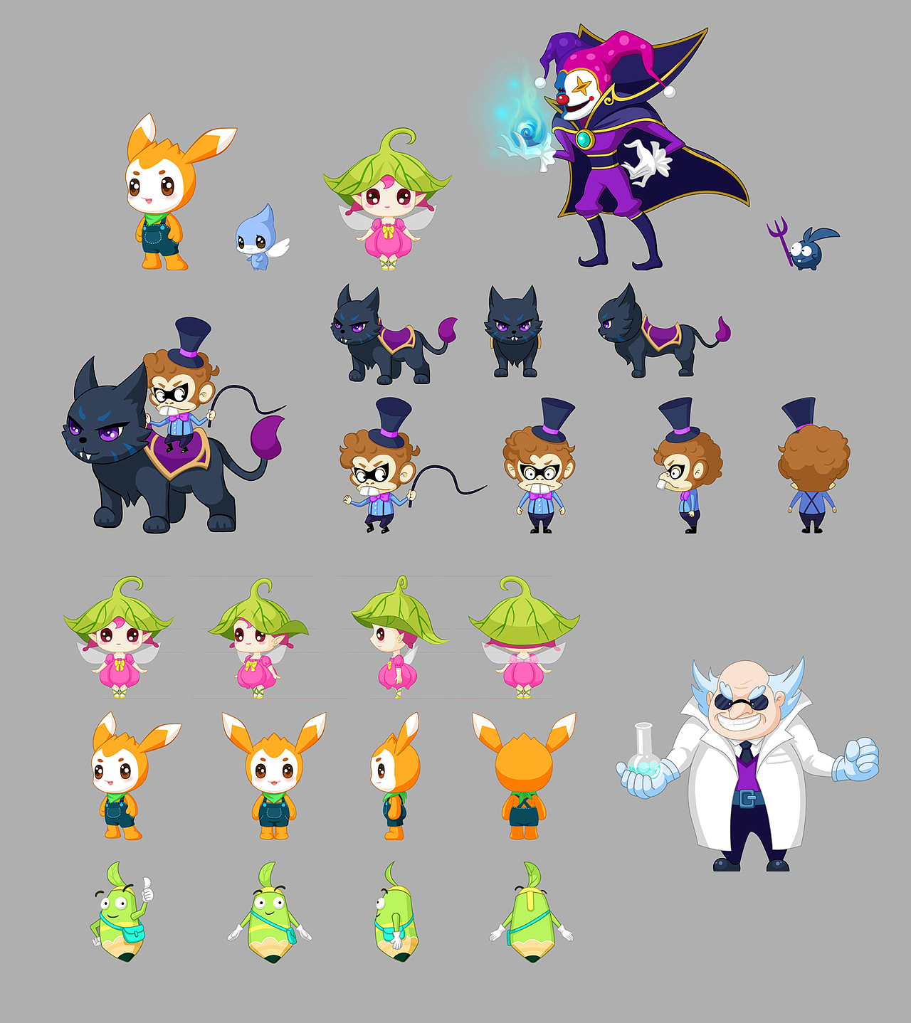 天才兔世界观角色设计