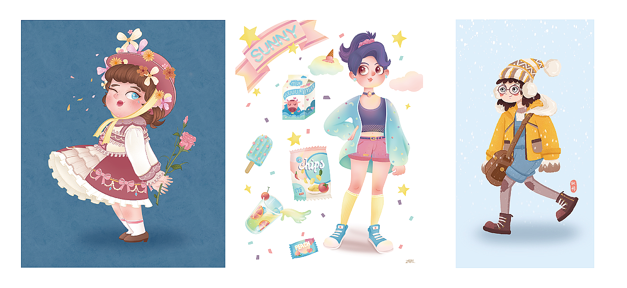 2020·年终总结（图ZMjM3NDY0MjQ4） - 艺术插画 - 站酷设计师玛丽莲秋裤原创素材 - 站酷ZCOOL