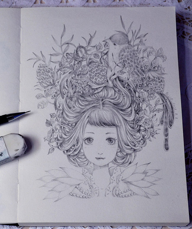 自动铅笔手绘本子图集3