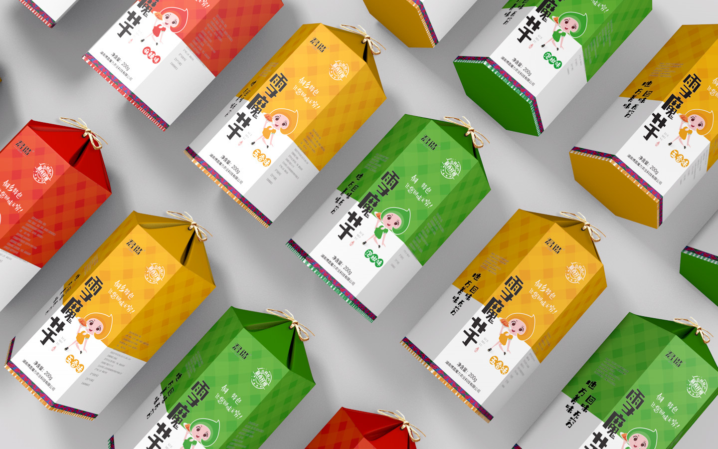 c4d 商业包装案例-雪魔芋