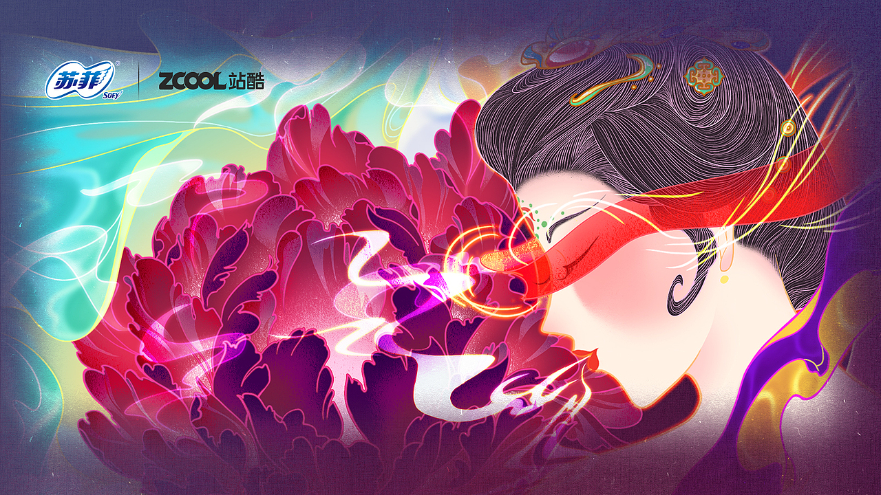 苏菲裸感S国风海报-看得见的丝绸触感（图ZMjk2NDU0NjI0） - 海报 - 站酷设计师青红紫绿原创素材 - 站酷ZCOOL