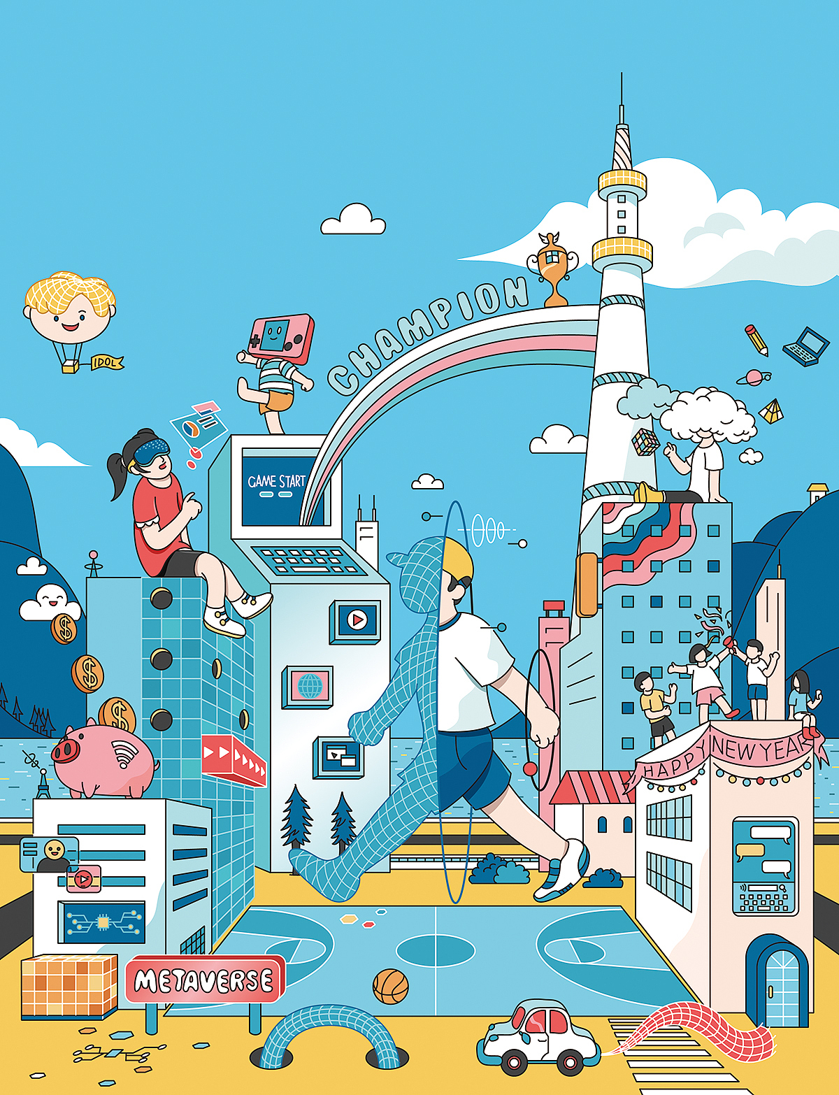 杂志插画合集——2022（1）（图ZMzIxNTIyODI0） - 商业插画 - 站酷设计师Samuel_Chen插画原创素材 - 站酷ZCOOL