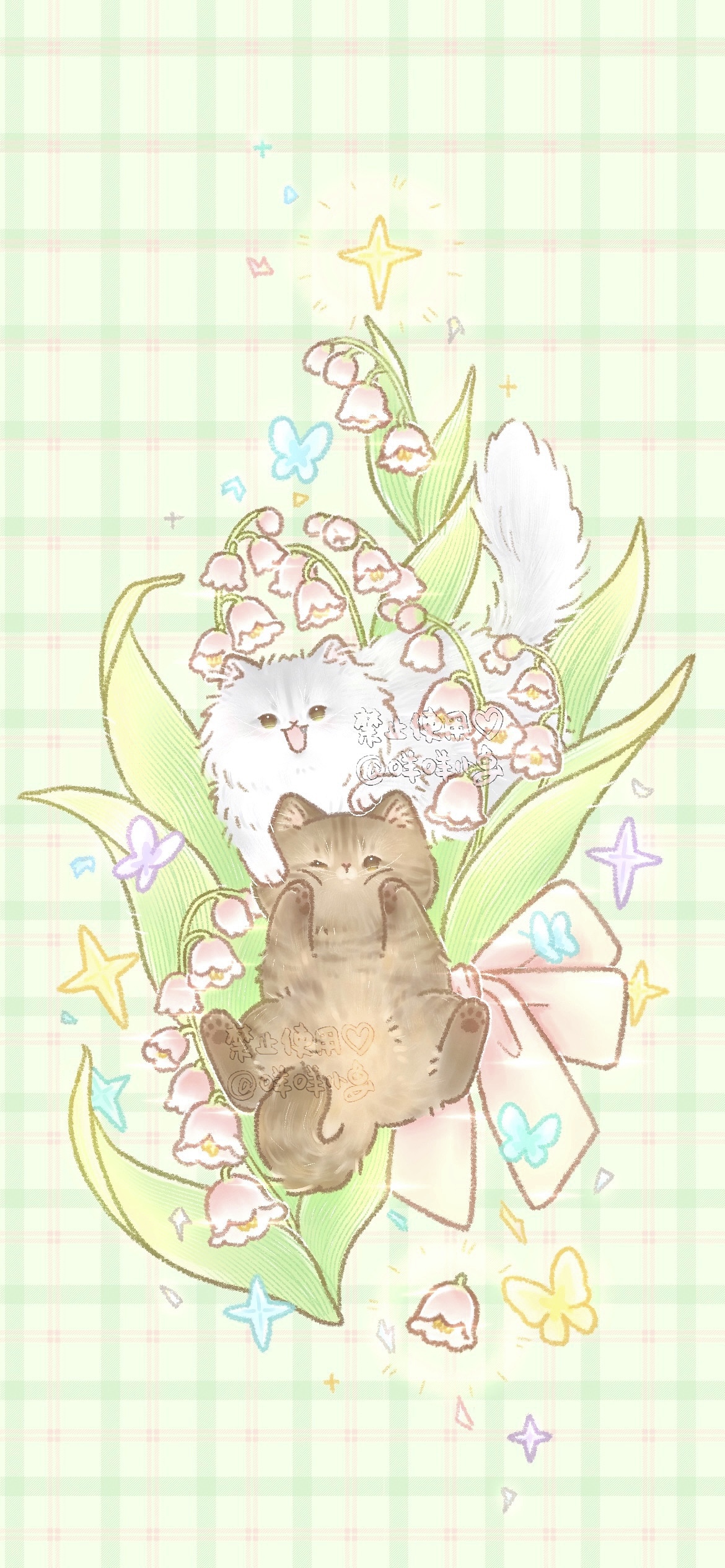 稿件展示丨猫猫壁纸（图ZMzY5OTUyMjA4） - 创作习作 - 站酷设计师咩咩小鱼原创素材 - 站酷ZCOOL