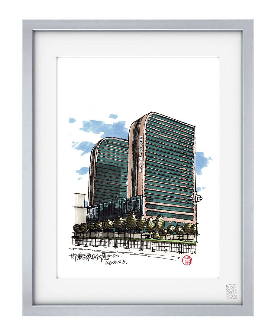 邯郸建筑系列手绘【17】