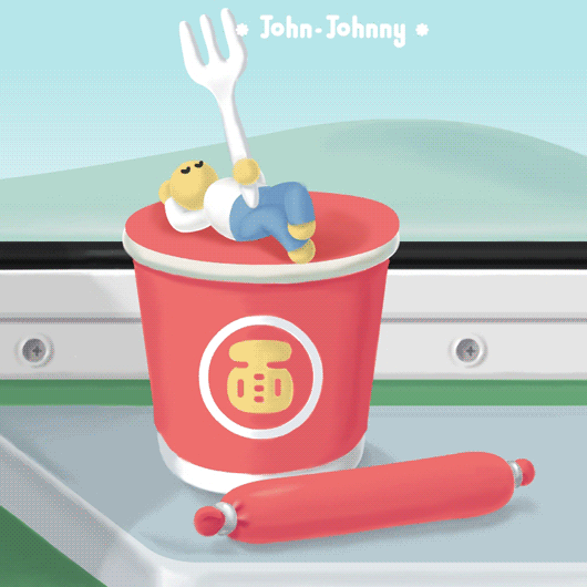 火车上吃泡面最惬意