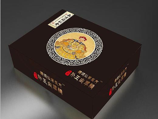 苗酒与虫草精包装盒设计
