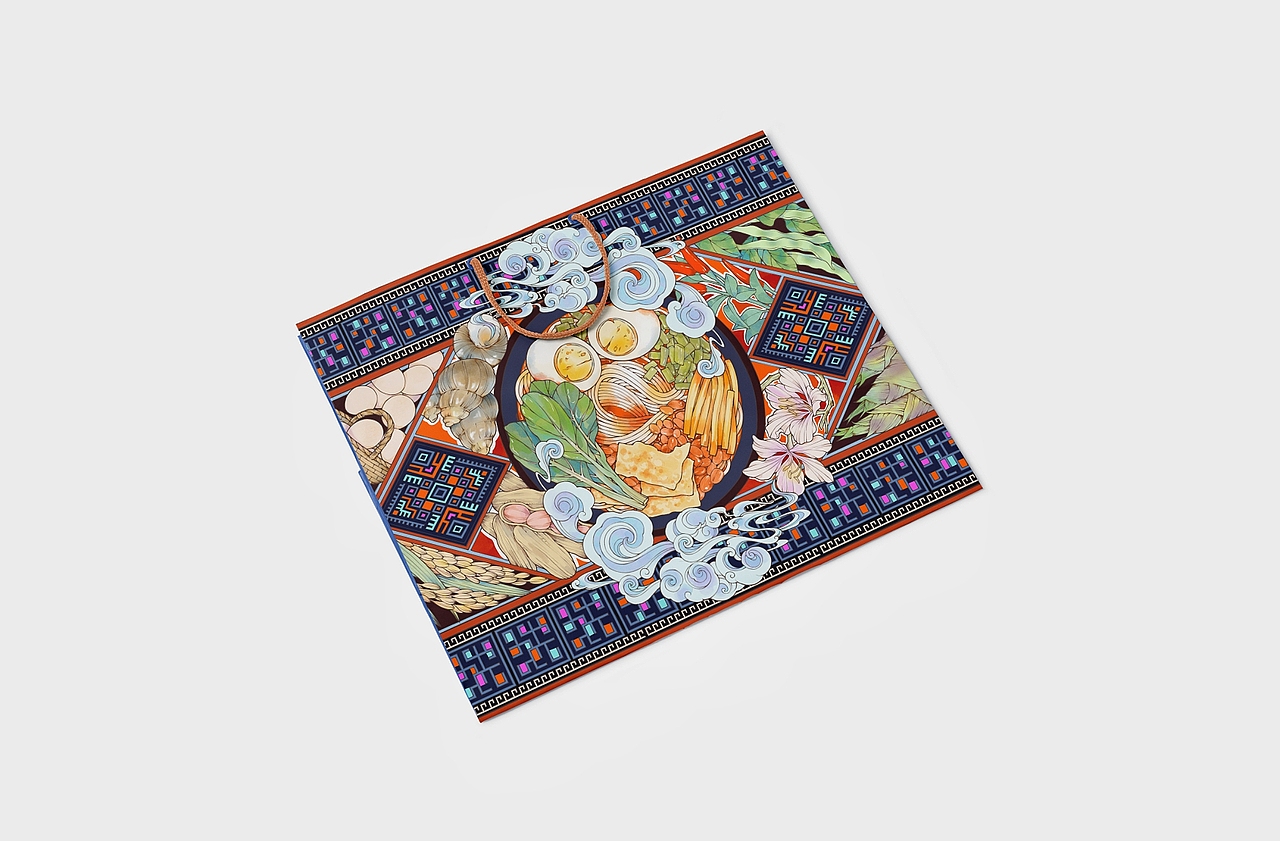 螺蛳粉‖礼盒插画设计（图ZMjY1NzI3MjQw） - 商业插画 - 站酷设计师咯吱Ooo原创素材 - 站酷ZCOOL