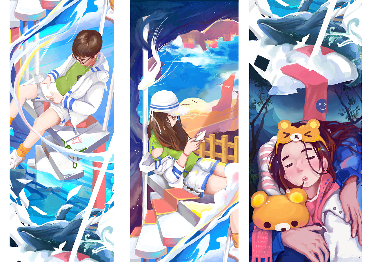 晚安，谢谢你（图ZMTAyMzk3OTY4） - 商业插画 - 站酷设计师hi海桐原创素材 - 站酷ZCOOL