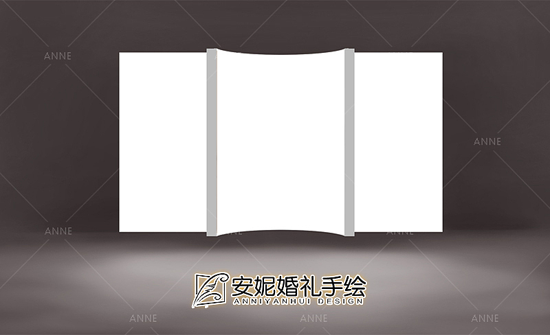 红色点缀 甜品区 安妮婚礼手绘