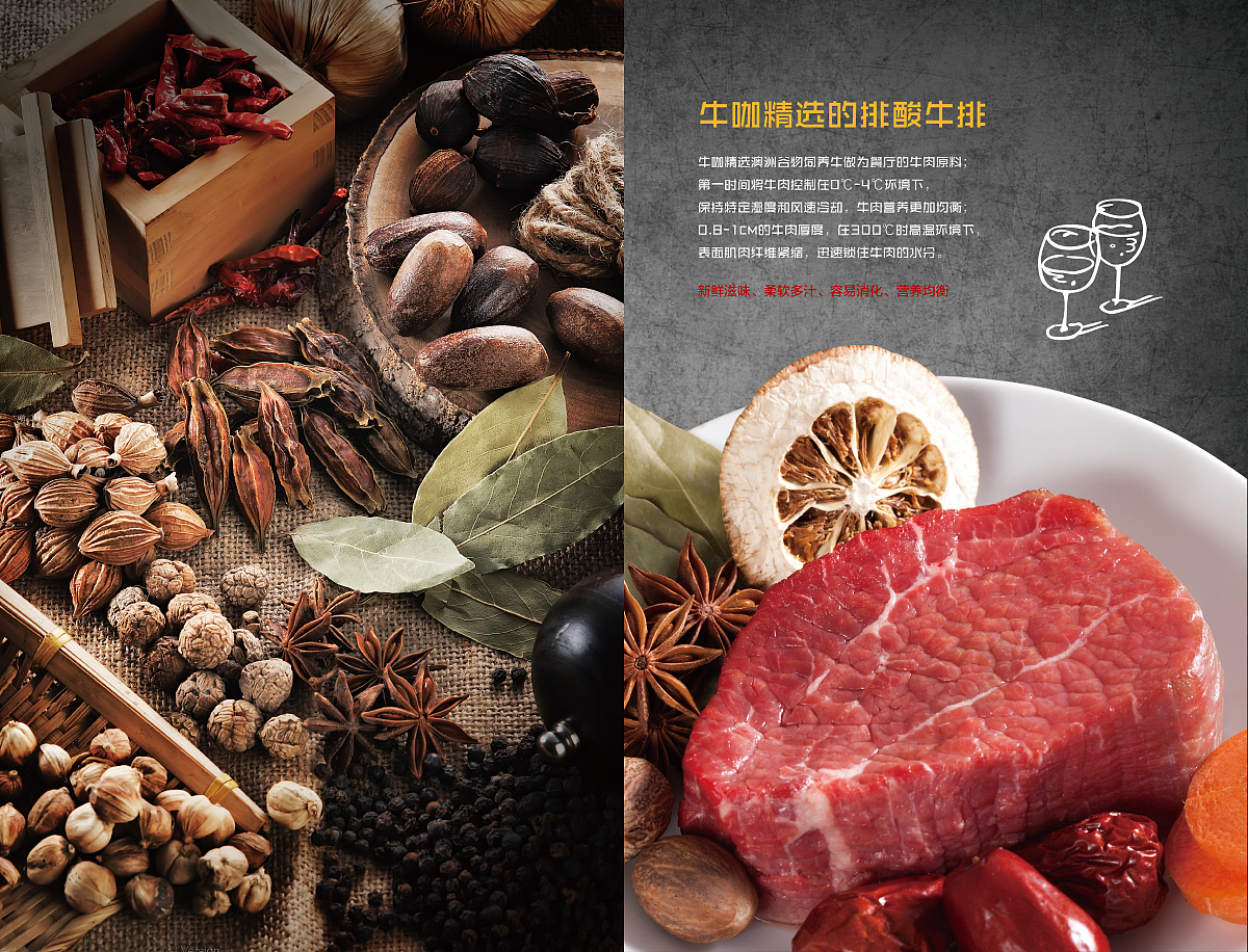 牛咖正能量牛排菜单（图ZNTY2MTExMzY=） - 书籍/画册 - 站酷设计师一片浪子原创素材 - 站酷ZCOOL