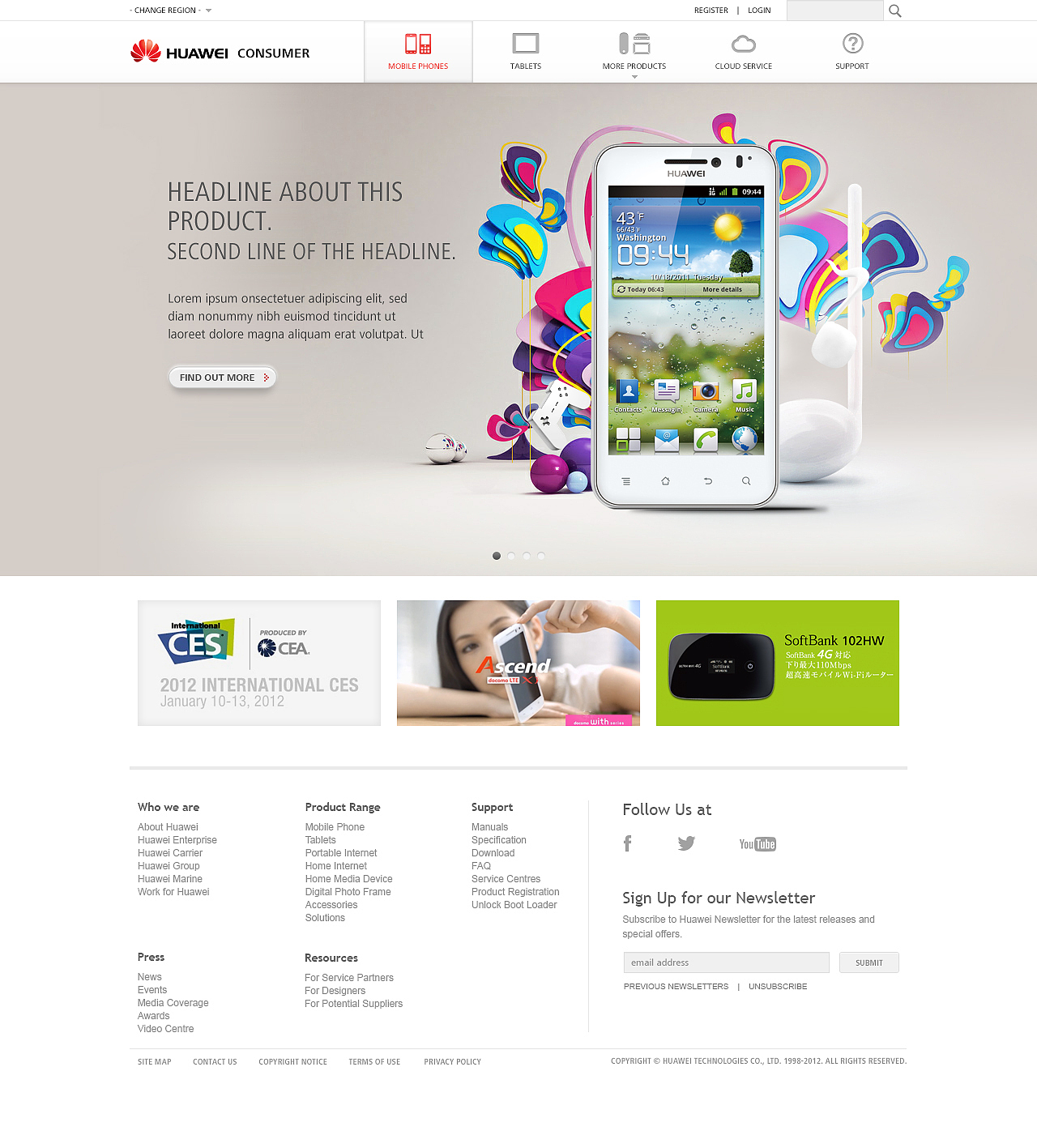 HUAWEI Consumer Device Official Website（图ZMTEyMjEzNjQ=） - 企业官网 - 站酷设计师wilkison原创素材 - 站酷ZCOOL