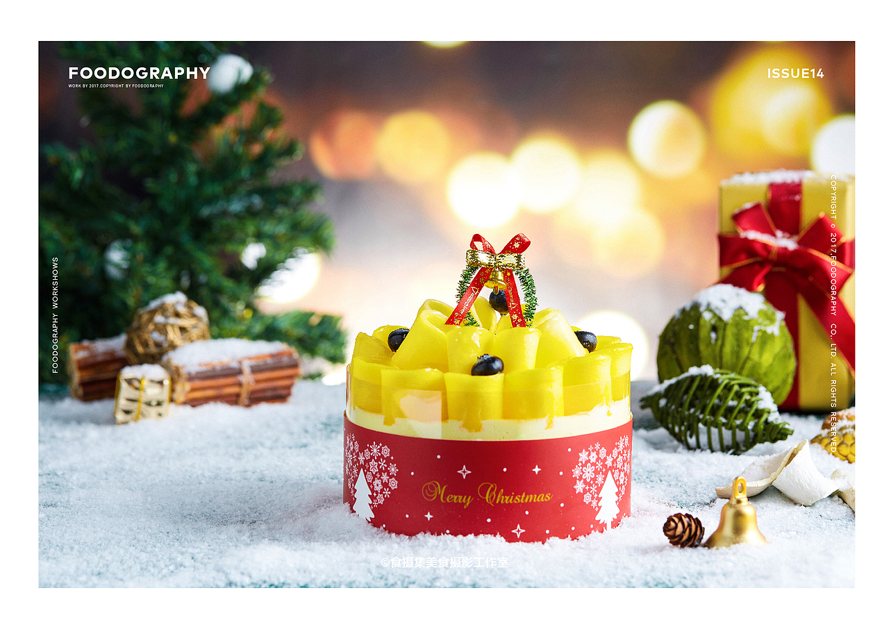 「迟来的圣诞节」香港圣安娜圣诞蛋糕（图ZMTAxNzExMzEy） - 产品摄影 - 站酷设计师Foodography原创素材 - 站酷ZCOOL