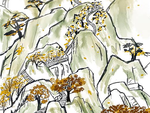 远山（个人主页-ZNDIzODIwMTI=） - 创作习作 - 站酷设计师其月Forest原创素材 - 站酷ZCOOL