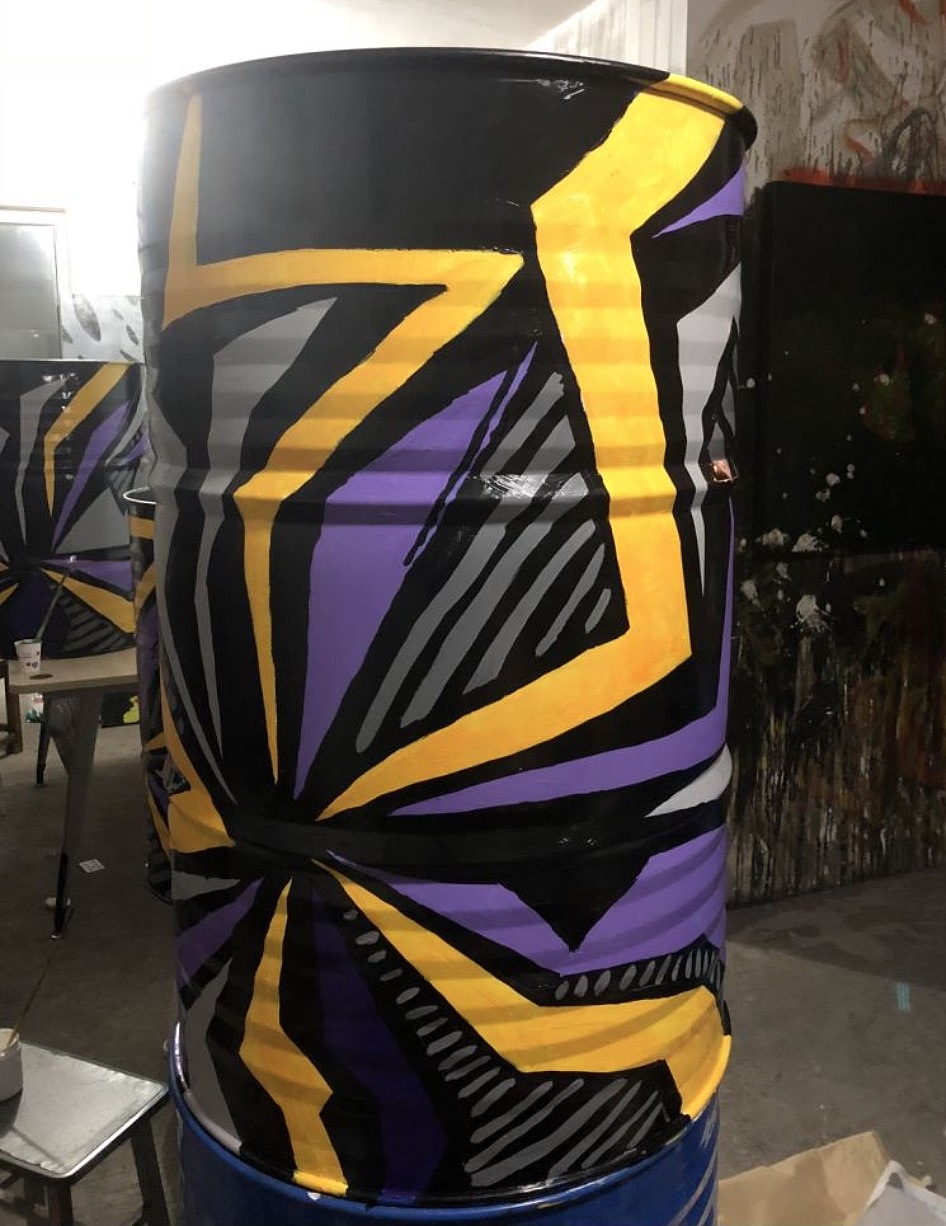 200l汽油桶涂鸦彩绘