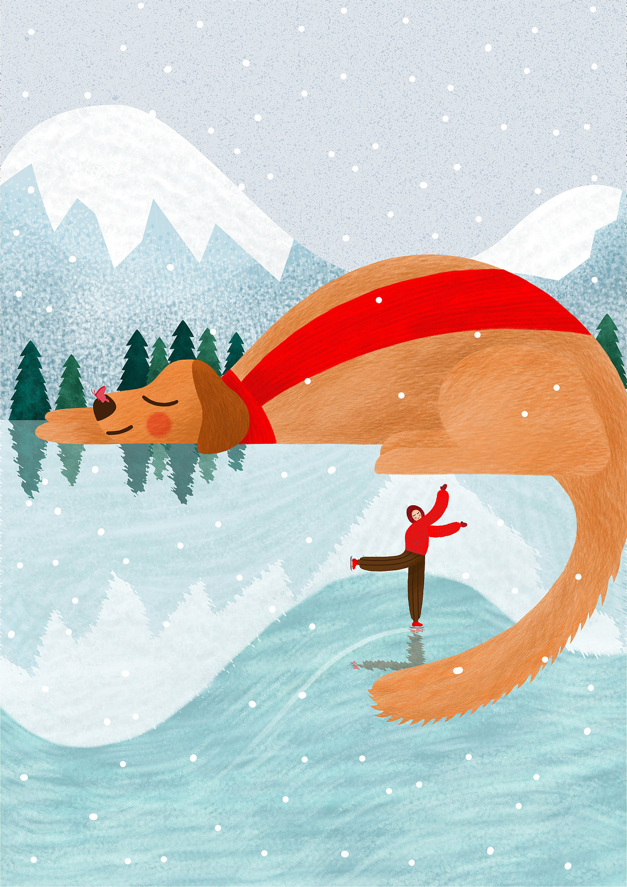 《暖冬》-个人练习|插画|创作习作|pattycc_原创作品-站酷zcool