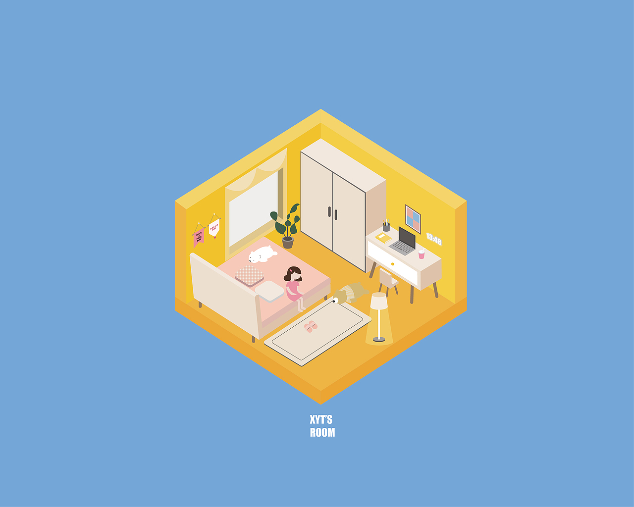 2.5d房间（图ZMjA0ODY4NDcy） - 创作习作 - 站酷设计师蜜糖气泡原创素材 - 站酷ZCOOL